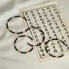 Estilo Demônio Gato da Meia-Noite Frame de Cabeça Guwu Colar Brincos de Bastão de Pérola Acessórios Pretos e Vermelhos Conjunto Completo de Traje Antigo