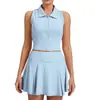 Conjunto de Ropa de Yoga Transpirable de Secado Rápido Transfronterizo con Bolsillo a Prueba de Golpes para Shorts, Conjunto Deportivo de Fitness para Exteriores para Mujeres