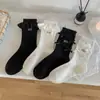 26 Nuevos Accesorios de Encaje con Lazo Bordado Dulce de Principios de Otoño Calcetines para Mujer Jk Lolita Calcetines de Media Pantorrilla con Volantes