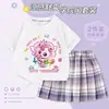Nueva Camiseta de Manga Corta de Verano con Dibujos Animados para Niños Mayores, Camiseta Elegante de Media Manga de Verano de Moda