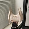 Bolso Sencillo Portátil para Mujer 2025 Nuevo Bolso de Hombro Texturizado para Mujer Bolso de Hombro Lazo Viajero Sencillo Bolso Luna Nueva