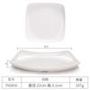 Prato de melamina imitação de porcelana louça de restaurante prato de plástico prato quadrado para refogar prato para prato frio de hotel prato para hot pot prato para acompanhamento
