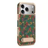 Denior é Adequado para iPhone 18 Pro Case de Couro com Suporte Magnético Apple 17 Pro Cortiça Carregamento Sem Fio Capa de Celular