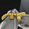 Brazalete Tradicional de Loto Heredado para Mujer, Oro Imitación 24K, Popular en Transmisiones en Vivo, Brazalete de Vaina de Loto de Oro Arenoso con Corazón de Loto