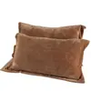 Fundas de Almohada de Terciopelo Coral de Invierno, un Par de 48X74Cm Gamuza Cálidas y Engrosadas Funda de Almohada Individual Grande Terciopelo de Felpa