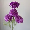 4 flores de pez koi y peonías para bodas, arreglos florales hechos a mano de alta gama para lugares de boda, arreglos de suelo y materiales florales decorativos suaves