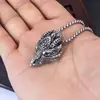 2025 Venda Quente Transfronteiriça Comércio Exterior Moda Personalizada Série Animal Pingente em Forma de Dragão Colar de Aço Inoxidável com Boa Textura
