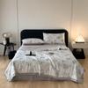 Clase a Verano Lyocell Tencel Edredón de Verano Seda de Hielo Dormir Desnudo Sedoso Verano Fresco Edredón Lavable a Máquina Fresco Individual y Doble Edredón Delgado
