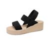 Sandálias femininas de comércio exterior transfronteiriças, nova moda coreana de verão, cinto cruzado, sapatos romanos de sola grossa, atacado