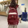 Mochila Nueva de Color Sólido Estilo Coreano para Mujer Estilo Campus Estudiante de Secundaria y Preparatoria Bolso Escolar Mochila Simple de Gran Capacidad para Mujer Lote
