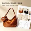 Bolsa de estudante de veludo estilo japonês, nova bolsa de ombro feminina da moda, bolsa tote transversal versátil de grande capacidade