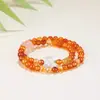 Populares en el comercio exterior, pulseras de cuentas hechas a mano para hombres y mujeres para aliviar la ansiedad, pulseras de la suerte del zodíaco de cristal natural europeas y americanas