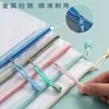 Bolsa de Documentos Transparente Impermeable A4 Engrosada Bolsa de Archivo de Malla de Mano Bolsa para Papeles de Examen de Estudiante Suministros de Oficina al Mayoreo