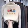 Y2033# Camiseta Térmica de Forro Polar para Niños, Niñas y Adultos Ropa de Otoño e Invierno Cuello Medio Alto Manga Larga Niños Medianos y Grandes Chaqueta Cálida Tendencia