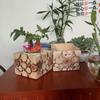 Enfeites para Sala de Estar Criativos Conjunto de Vasos de Flores para Casa Conjunto de Vasos de Madeira Tubo de Ilustração Frete Grátis