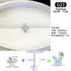 Clavo para Hélice de Oreja con Rosca Interna de 1.2 mm de Espesor, Moderno y Sencillo, Estrella de Cuatro Puntas con Brillo Fino, Joyería para Piercing de Hélice de Oreja de Aleación de Titanio G23