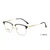 Moda de Negocios Ultraligero Línea de Cejas para Hombre Montura Semi de Titanio Danyang Montura para Gafas de Miopía Soporta Venta al por Mayor