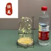 Luces de Cadena con Cúpula de Cristal Luz Nocturna, Base Esférica Arqueada de Madera Maciza, Adorno Decorativo de Escritorio, Iluminación Iluminada a Prueba de Polvo