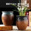 Vaso de flor suculenta cerâmica vaso de árvore velha diâmetro grande liquidação combinação especial cerâmica grossa retangular com prato criativo