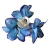 Nicho Distintivo Flor de Lirio Clip de Agarre Doble Cara Simple Combinable Elegante Media Cabeza Pinza para el Cabello Tocado Accesorios para el Cabello