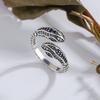 Anillo Personalizado Combinación Patrón Serpiente Europeo y Americano Ins Hombres y Mujeres Exagerado Hip-Hop Animal Anillo Serpiente Suministro Exportación Comercio Electrónico