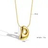10 Piezas Mínimo 3% de descuento Transfronterizo Globo Burbuja Gordito Collar de 26 Letras Colgante Versátil Simple Accesorio