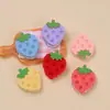 Galletas sandwich de fresa hechas a mano DIY accesorios de pegamento de resina para manualidades funda de teléfono pasador accesorios de joyería materiales al por mayor