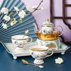 Nuevo Estilo Chino Hueso de China Vela Calentada Café Té Set Té Aromático Set Hogar Té de la Tarde Taza de Té Regalo