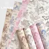 Papel de Regalo Original Ideal Utopia Xinyou para Floristería Hecho a Mano DIY Ramo de Flores Papel de Regalo de Flores Romántico Retro