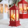 Decoraciones de Linternas de Viento Navideñas Transfronterizas, Lámparas de Aceite Pequeñas Luminosas, Decoraciones para Mesa de Bar, Luces Nocturnas Retro, Regalos de Navidad