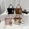 2025 Verano Nuevo Estilo Lujo Ligero Estético Nicho Casual Moda Textura Estilo Occidental Bolso Bandolera Cruzado Bolso Cubo