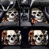 Tapetes para Piso de Coche con Calavera Temu Venta Caliente Transfronteriza en Amazon Terciopelo de Cristal Anti-Suciedad Fáciles de Cuidar Raspa-Lodo Tapetes para Coche
