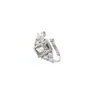 Brincos Triangulares Quadrados Não Perfurados Cravejados de Diamante com um Design Doce e Cool, Argolas de Orelha Quadradas com Diamante, Presilhas de Orelha Geométricas Personalizadas de Zircônia