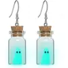 Halloween garrafa de derivação colar de fantasma luminoso brincos A adoção um colar de fantasma joias