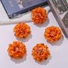 Bola de flor artificial flor de crisantemo tela de seda diy hecho a mano peinado sombrero de paja con flor falsa decoración de pared de fondo de boda cabeza de flor