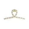 Elegante Pinza para el Cabello Cruz de Perlas de Princesa para Mujer Pinza de Agarre de Lujo con Incrustaciones de Diamantes Pinza de Tiburón Grande de Alta Calidad para el Cabello