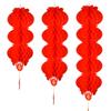 Año Nuevo y Festival de Primavera Serie Roja faroles de papel panal faroles de plástico impermeables celebración de festival decoración de apertura