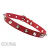 Collar punk Harajuku con tachuelas, estilo gótico, estética oscura, gargantilla de piel sintética, collar para clavícula para mujer