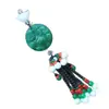 Pingente de carro imitação de cristal verde pendurado em carro verde jade frutífero pingente de segurança Buda segurando vidro pendurado em carro