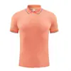 Camisa Polo de Algodón y Seda Trabajo Personalizado Estampado de Logo Cuello Solapa Manga Corta Hecho a Pedido Camisa Publicitaria de Gama Alta Atuendo para Empleados Corporativos