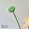 Flor y hoja de loto biónica artificial 3D, nueva decoración de flor de loto artificial estilo chino para sala de estar y mesa de comedor, venta al por mayor