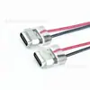 Conector Hembra Tipo-C Transparente LN-002 con Cable Montaje en Panel Lámpara Pequeña Conector de Carga