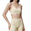 Sexy sujetador deportivo tipo camisola con un hermoso diseño en la espalda, que ofrece una sensación casi imperceptible, adecuado para yoga, fitness y running, con almohadillas incorporadas, nueva ropa de yoga estilo europeo y americano para mujer