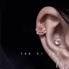 Uñas de Hueso de Oreja Color Cappuccino Rosa Son Súper de Hada y de Nicho y No Se Desvanecen. No necesitas quitarte los pendientes de oreja al dormir