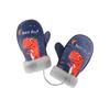 Luvas Quentes Infantis para Exterior à Prova de Vento Resistentes ao Frio Luvas de Pelúcia Espessas de Camada Dupla Luvas de Mão Inteira com Desenho DRST01