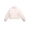 Chamarra corta de plumón resistente al agua Rumeng, 90% plumón de pato blanco, diseño acanalado, adecuada para actividades al aire libre en invierno, unisex, con cuello alto
