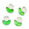 Pétalos de Tulipan de Vidrio con Gradiente de Colores Cuentas de Vidrio Cuentas Sueltas Joyería Hecha a Mano DIY Pulsera Collar Accesorios con Cuentas
