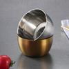 Taza de salsa coreana de acero inoxidable, taza y platillo multiusos para guarnición, tazón para salsa de tomate para mojar ensalada, taza para salsa comercial para bistec occidental