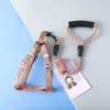 Novos produtos para animais de estimação cabo de espuma Morandi linho corda redonda peito costas tração cinto cão animal de estimação tração corda