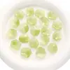 Accesorios de Encaje Tridimensional Hoja de Loto Hechos a Mano DIY Pulsera Collar Accesorios de Joyería Degradados Cuentas de Cristal de Loto de Doble Agujero